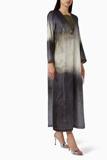 Printed Abaya in Organza