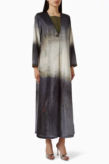 Printed Abaya in Organza
