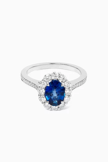 1735 Sapphire & Diamond Ring