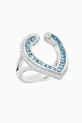 Aloria Diamond Ring in 18kt White Gold