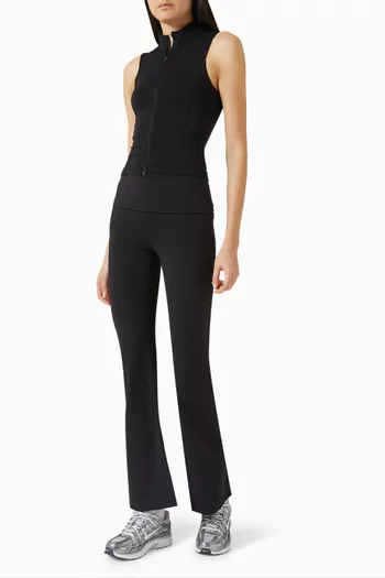 بنطال بقصة واسعة وحزام خصر مطوٍ دايفليكس