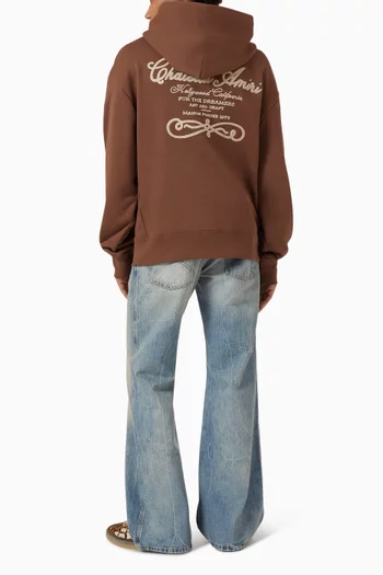 Chateau Script Hoodie in Cotton