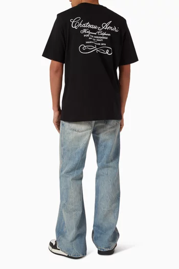 Chateau Script T-shirt in Cotton