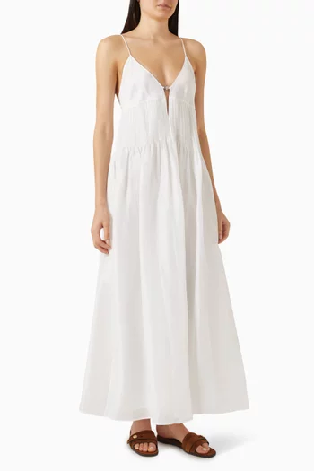 Waisted Dress in Linen