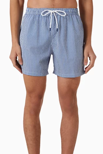 Madeira Swim Shorts in Sakar Seersucker