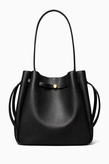 Large Romy Bucket Bag in Pebbled Leather