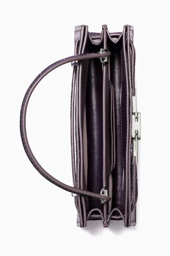 حقيبة لي رادزيويل ميني بيد علوية جلد بنقشة جلد التمساح