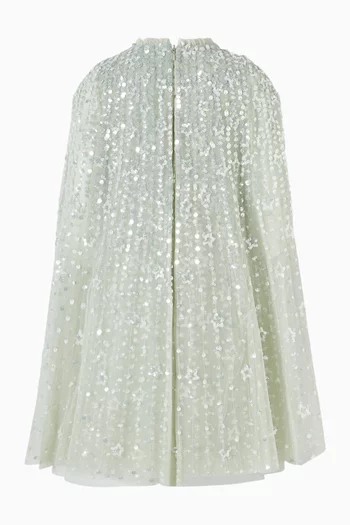 Falling Stars Cape Dress in Tulle