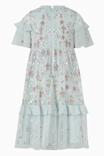 Flowerbed Embroidery Dress