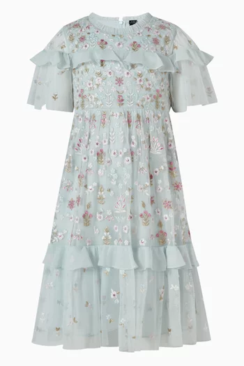 Flowerbed Embroidery Dress