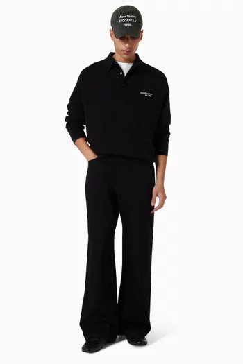 سترة بولو بنسيج صوف