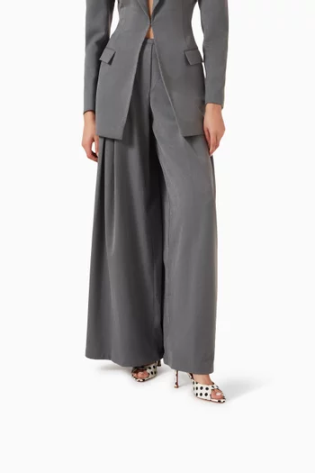 Alexa 95 Slipper Mules in Satin