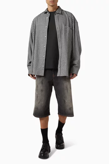 شورت فضفاض دينم