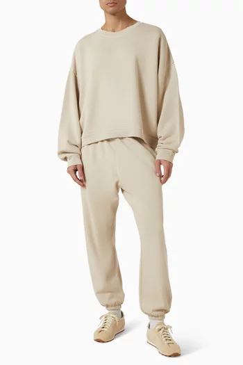 Rubber Logo Sweatshirt in Fleece