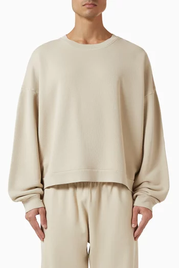 Rubber Logo Sweatshirt in Fleece