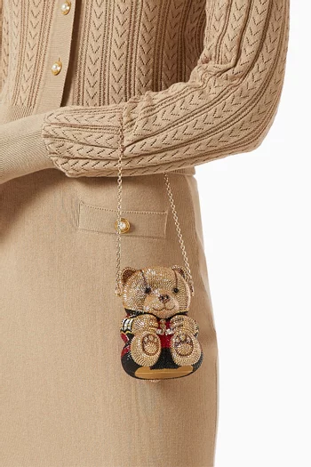 Teddy Albert Crystal Clutch