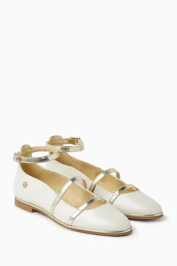 Double Strap Ballerina Sandals