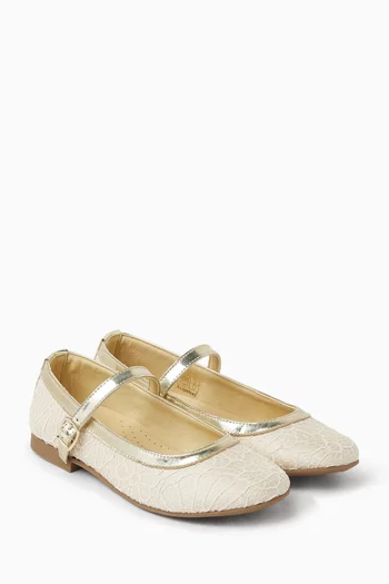 Embroidered Ballerina Flats