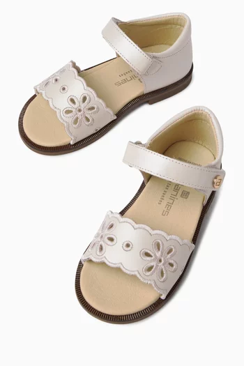 Floral Cut-out Sandals