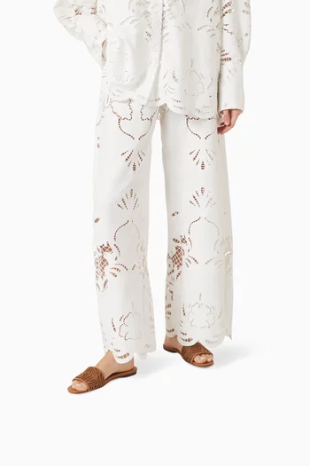 حذاء مفتوح سورينتو دانتيل مطرز