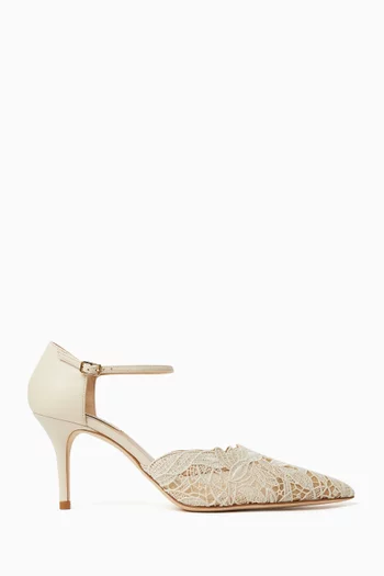 Positano Dorsay 75 Pumps in Lace Crochet