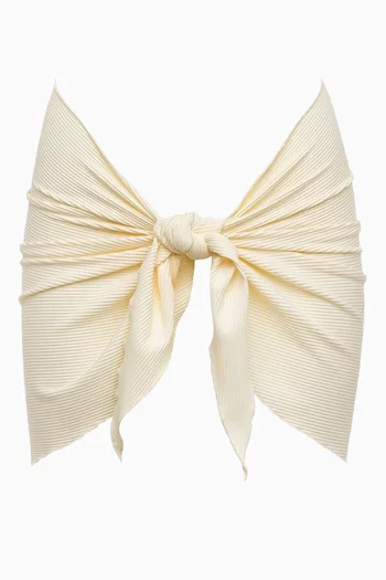 سارونغ بتصميم مقوس ورباط