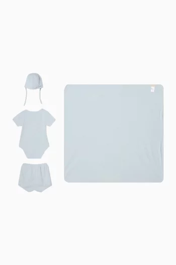 طقم هدايا اندي نسيج بوينتيل مزين بأجنحة قطن