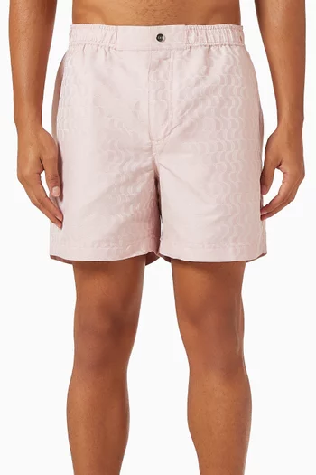 Mosaic Jacquard Swim Shorts