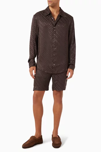 Tidello Jacquard Shirt in Viscose