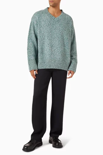 Yuri V-neck Sweater in Knit