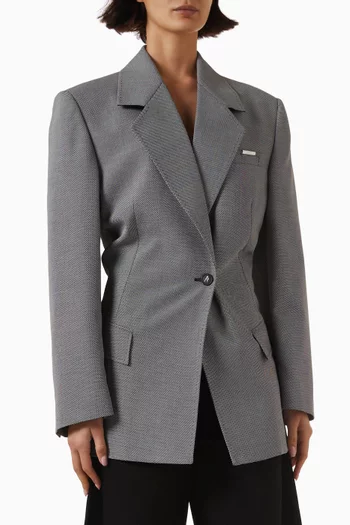 Tailored Blazer in Wool-blend