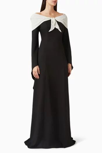 Off-shoulder Bow Dress