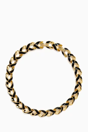 1990s Vintage Enamel Necklace