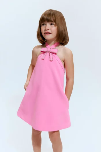 فستان تيفاني قصير ومطرز بالكريستال