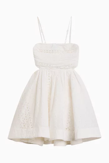 Zarela Broderie Mini Dress