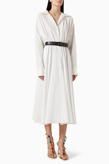 Super Oversized Shirt Dress in Poly-habotai