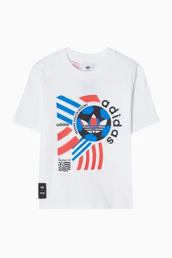 تي شيرت بطبعة قطن