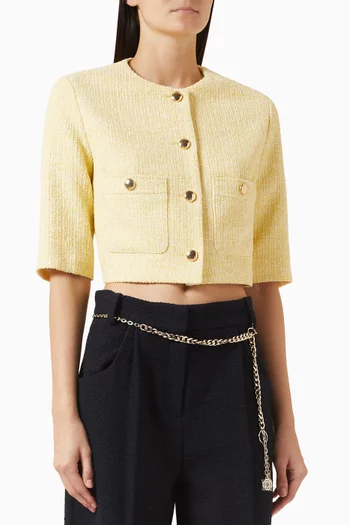 Vytener Crop Jacket in Tweed