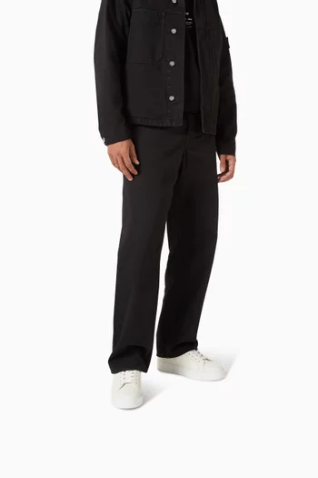 Embossed Logo Low-top Sneakers in Leather