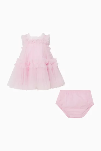 Ruffled Dress in Tulle