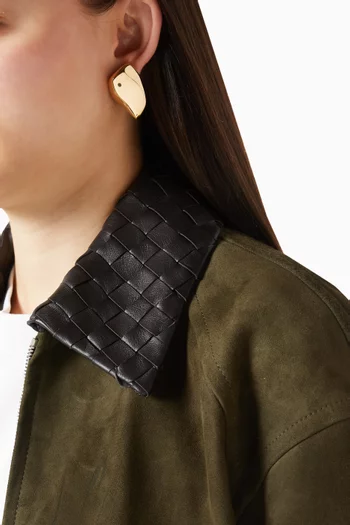 Small Prisma Earrings in 18kt Gold-plated Silver