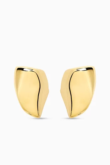 Small Prisma Earrings in 18kt Gold-plated Silver