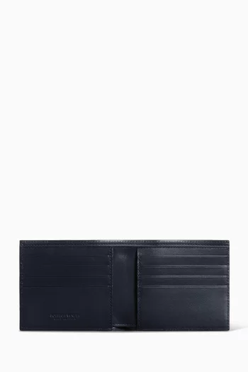 Bi-Fold Wallet in Intrecciato Leather