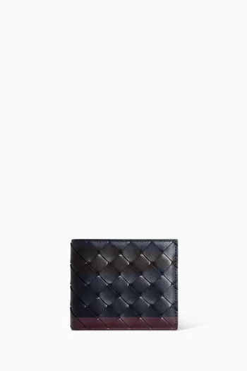 Bi-Fold Wallet in Intrecciato Leather