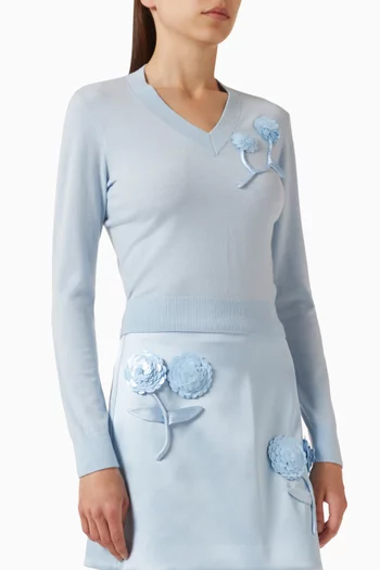 Rose Sweater in Wool Blend