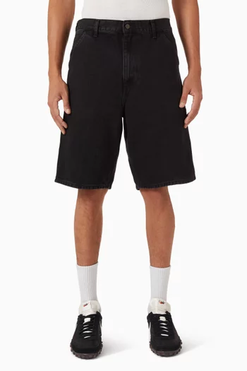 Single Knee Shorts in Denim