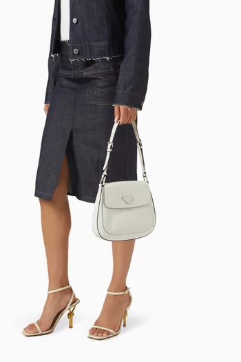 Medium Cleo Shoulder Bag in Leather