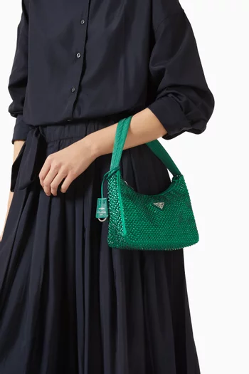 2020s Crystal Re-edition Shoulder Bag