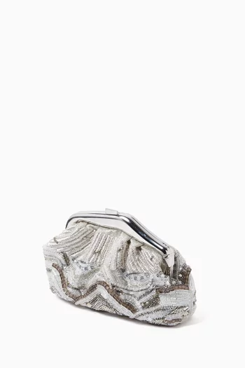 Embroidered Malleable Clutch