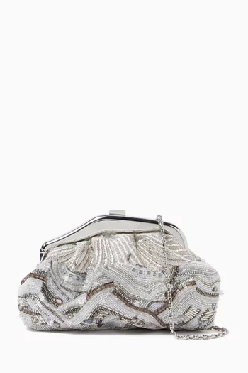 Embroidered Malleable Clutch